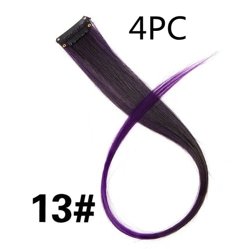 Colorful Hair Extensions – Vibrant Clip-In Hair Pieces for Women & Girls