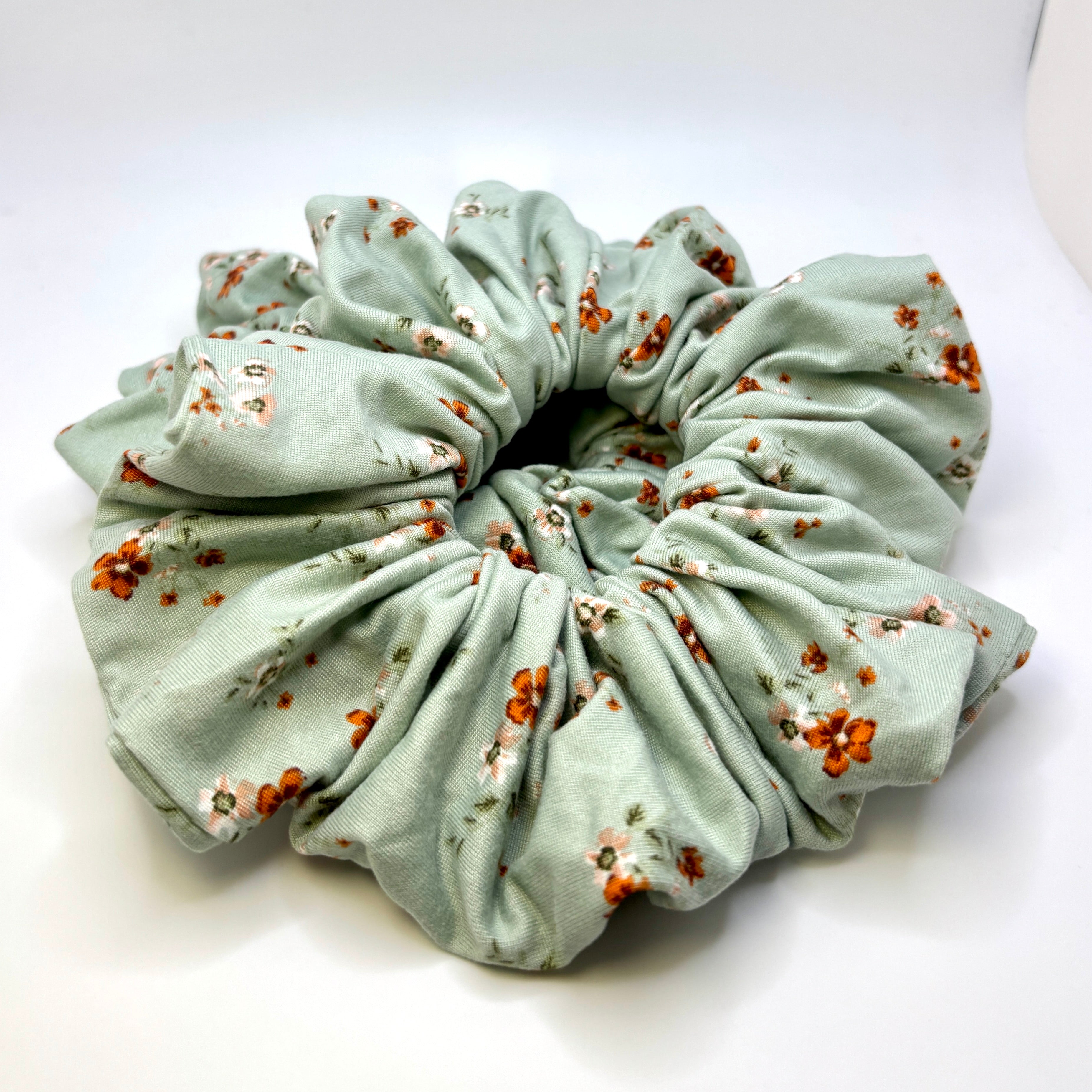 Tiny Flower Sage Scrunchie