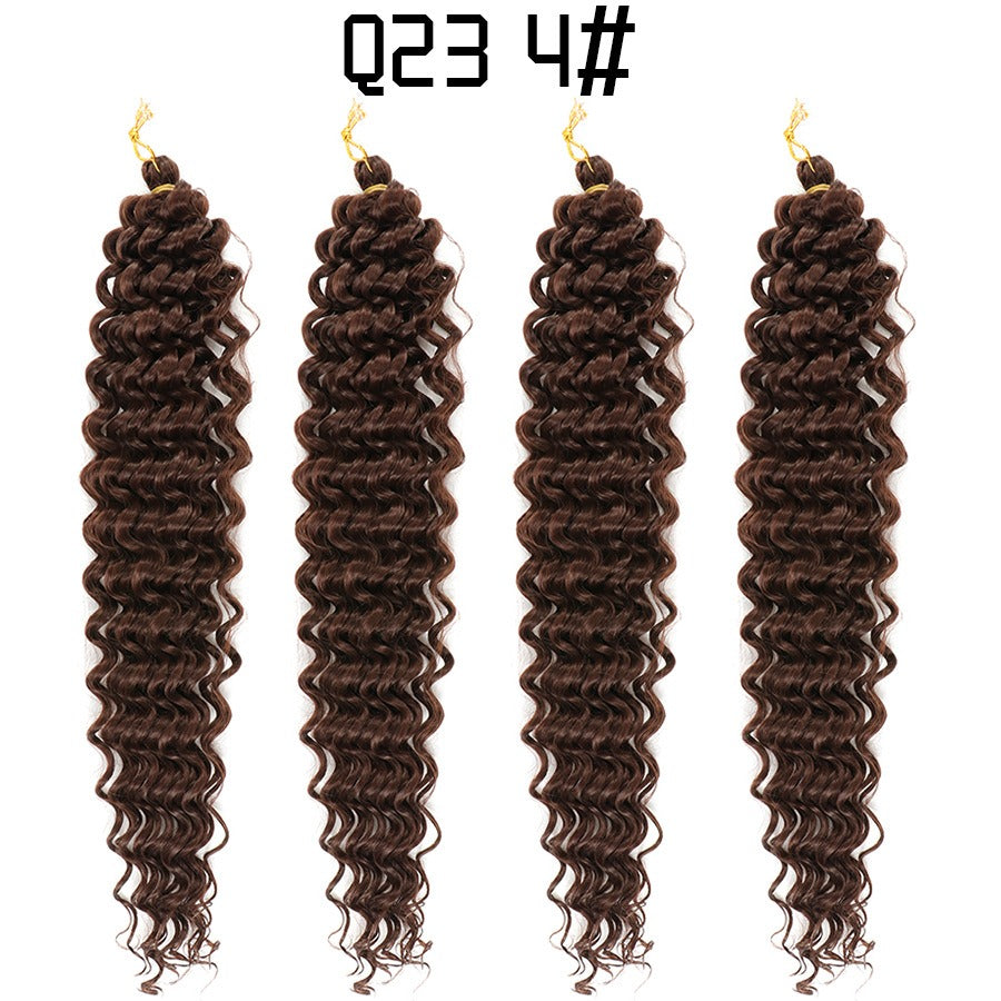 African Crochet Hair Wig Deep Wave Hair Latin American Curly Braided Hair Fluffy