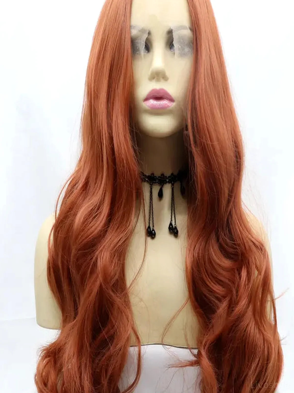 13*3" Lace Front Wigs Synthetic Long Wavy 24" 130% Density