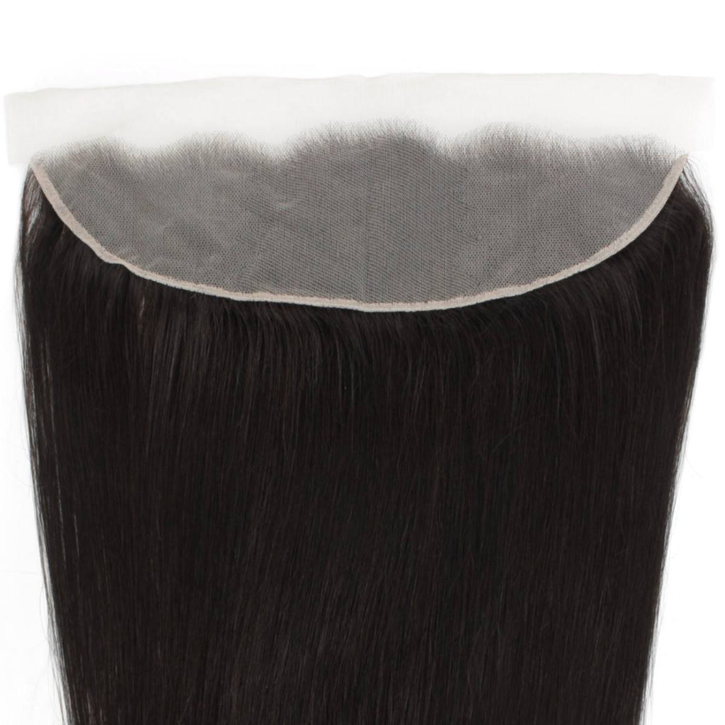 Malaysian Straight 13x4 Transparent Lace Human Hair Frontal