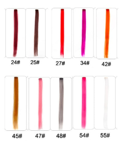Colorful Hair Extensions – Vibrant Clip-In Hair Pieces for Women & Girls