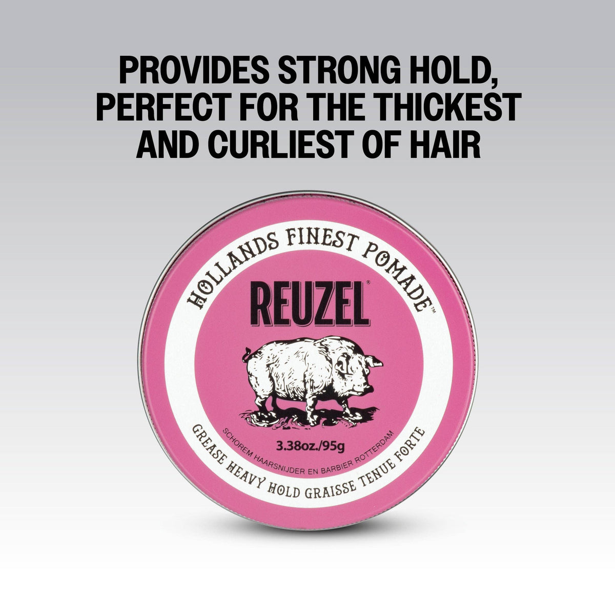 Reuzel Pink Pomade Grease Oil Based Medium Shine Strong Hold