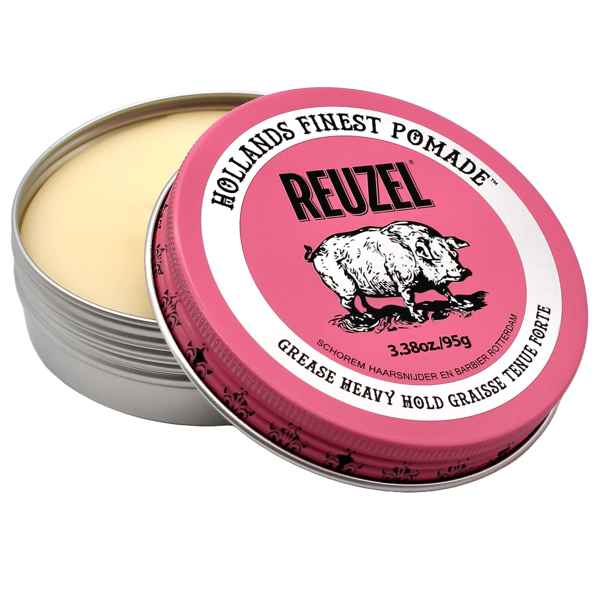 Reuzel Pink Pomade Grease Oil Based Medium Shine Strong Hold