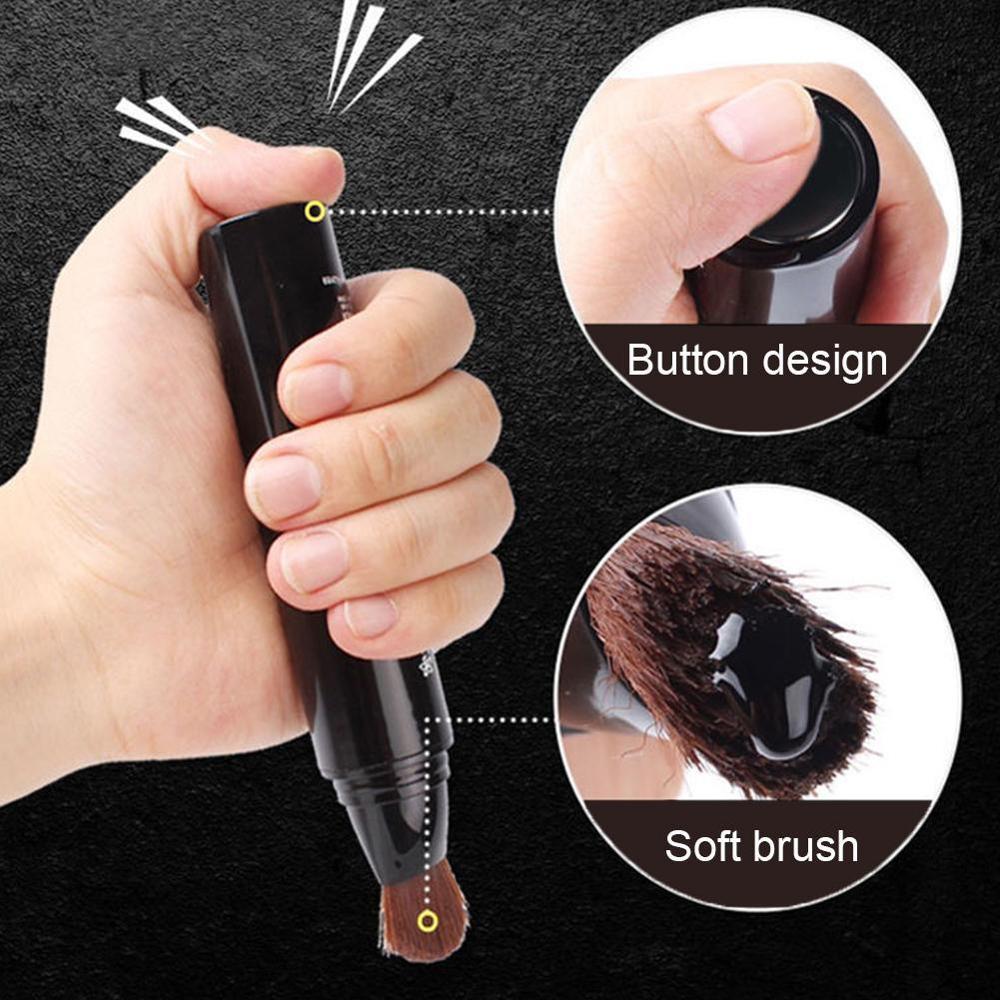 Temporary Hair Color Brush Pen with Soft Applicator, Button Design, Washable Hair Dye Wax for Gray Root Touch-Up, DIY One-Time Hair Color Styling