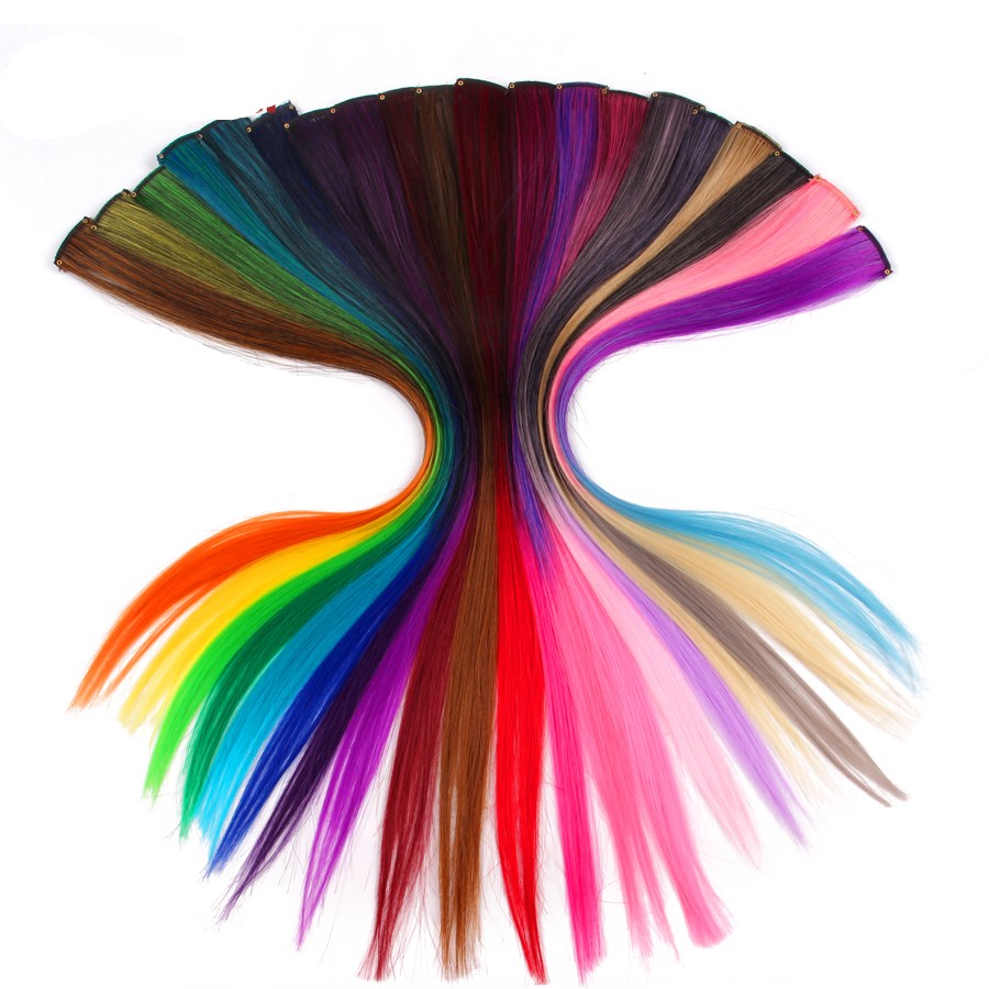 Colorful Hair Extensions – Vibrant Clip-In Hair Pieces for Women & Girls