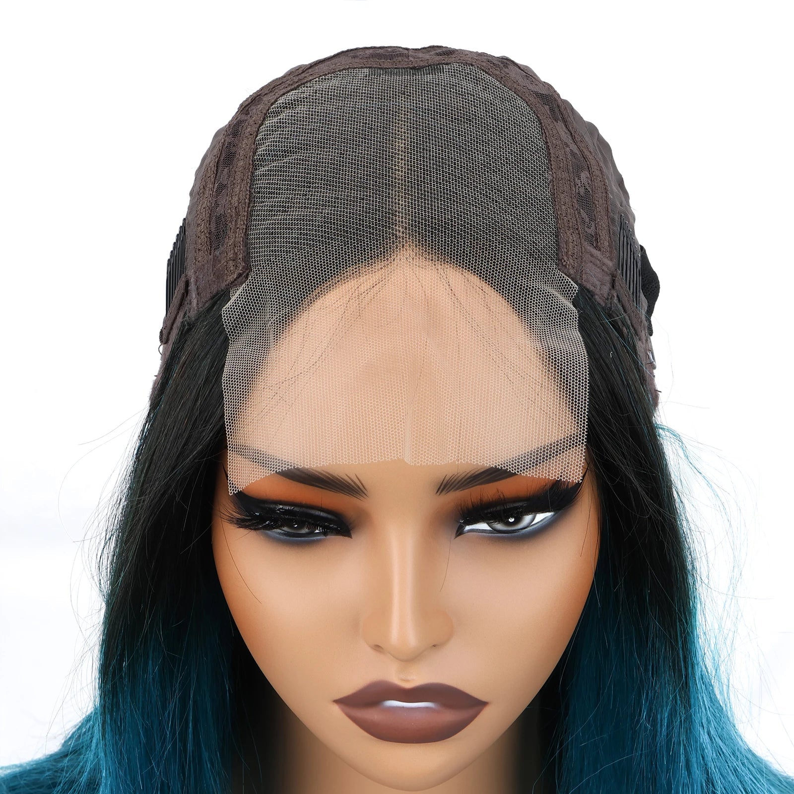 4x4 Lace Closure short Bob Wigs Human Hair T1B/green Color Bob Wig Double Drawn Straight Human hair Bob Lace Front Wig For Women