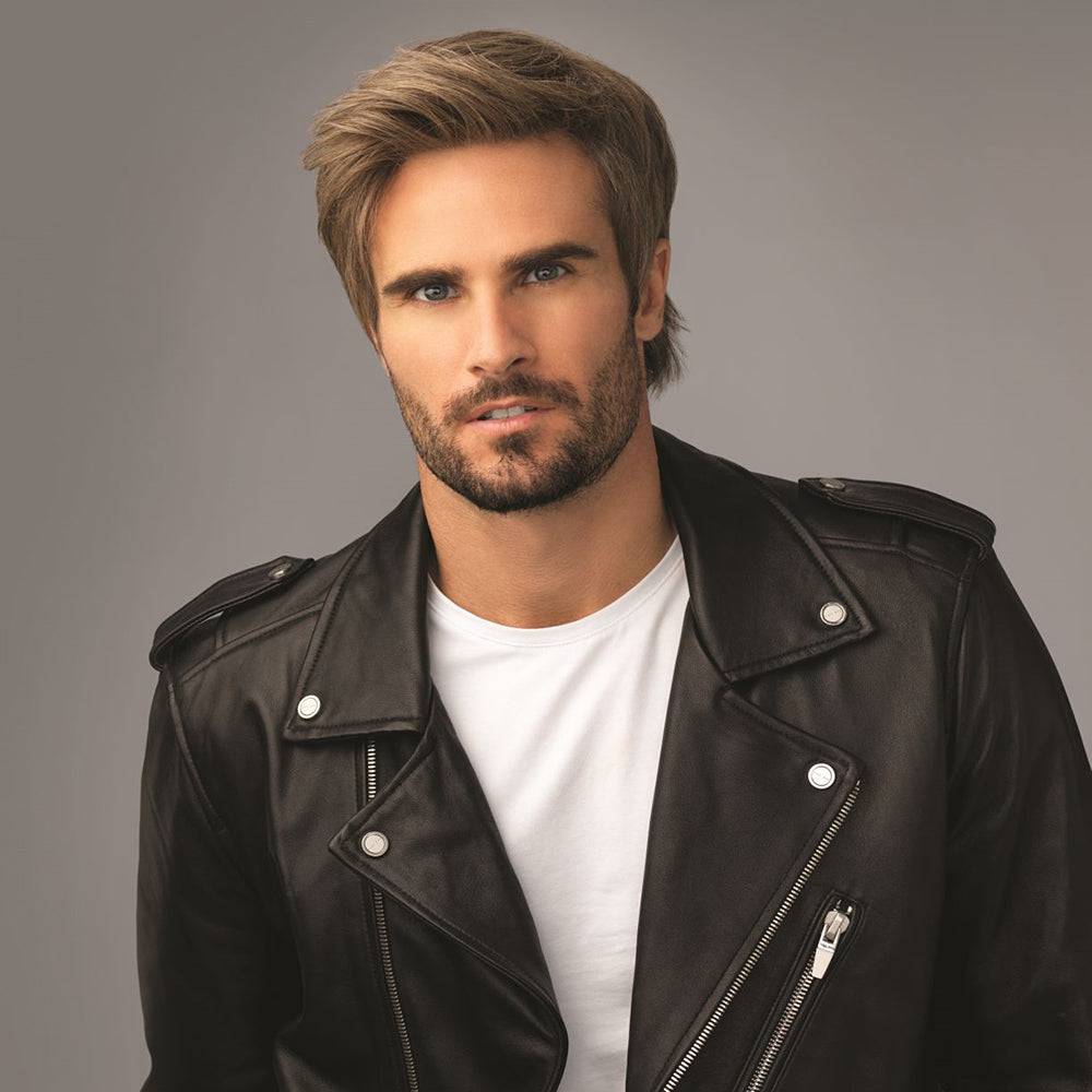 HIM Collection Edge Men's Wig, Average/Large Cap, M7S Ash Brown