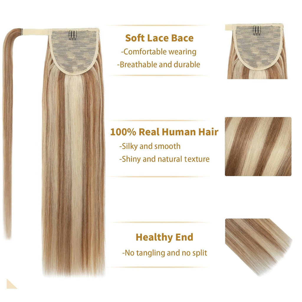 VIP PONYTAIL  / Silky 18"  100% Human Hair