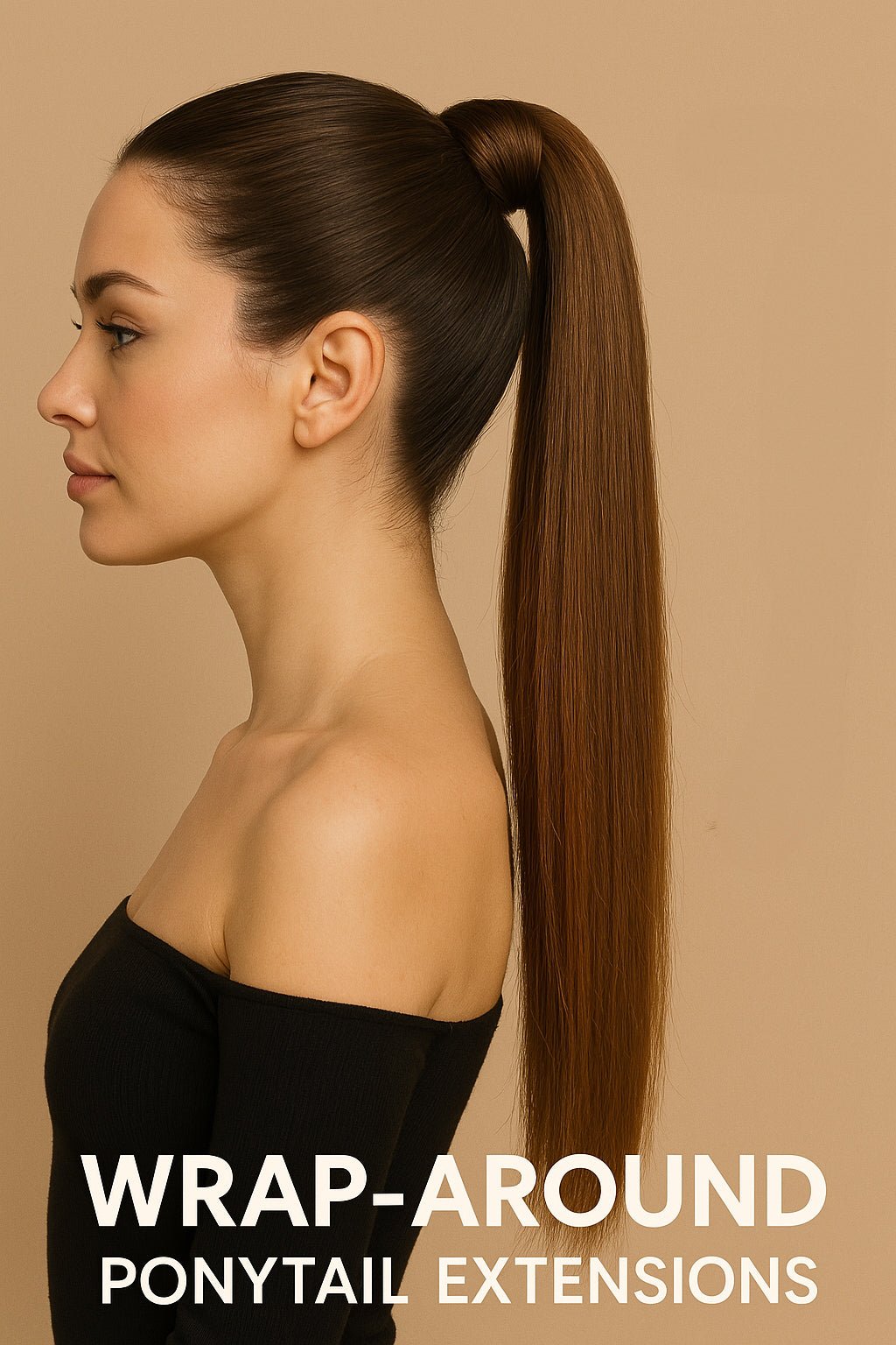 VIP PONYTAIL  / Silky 18"  100% Human Hair