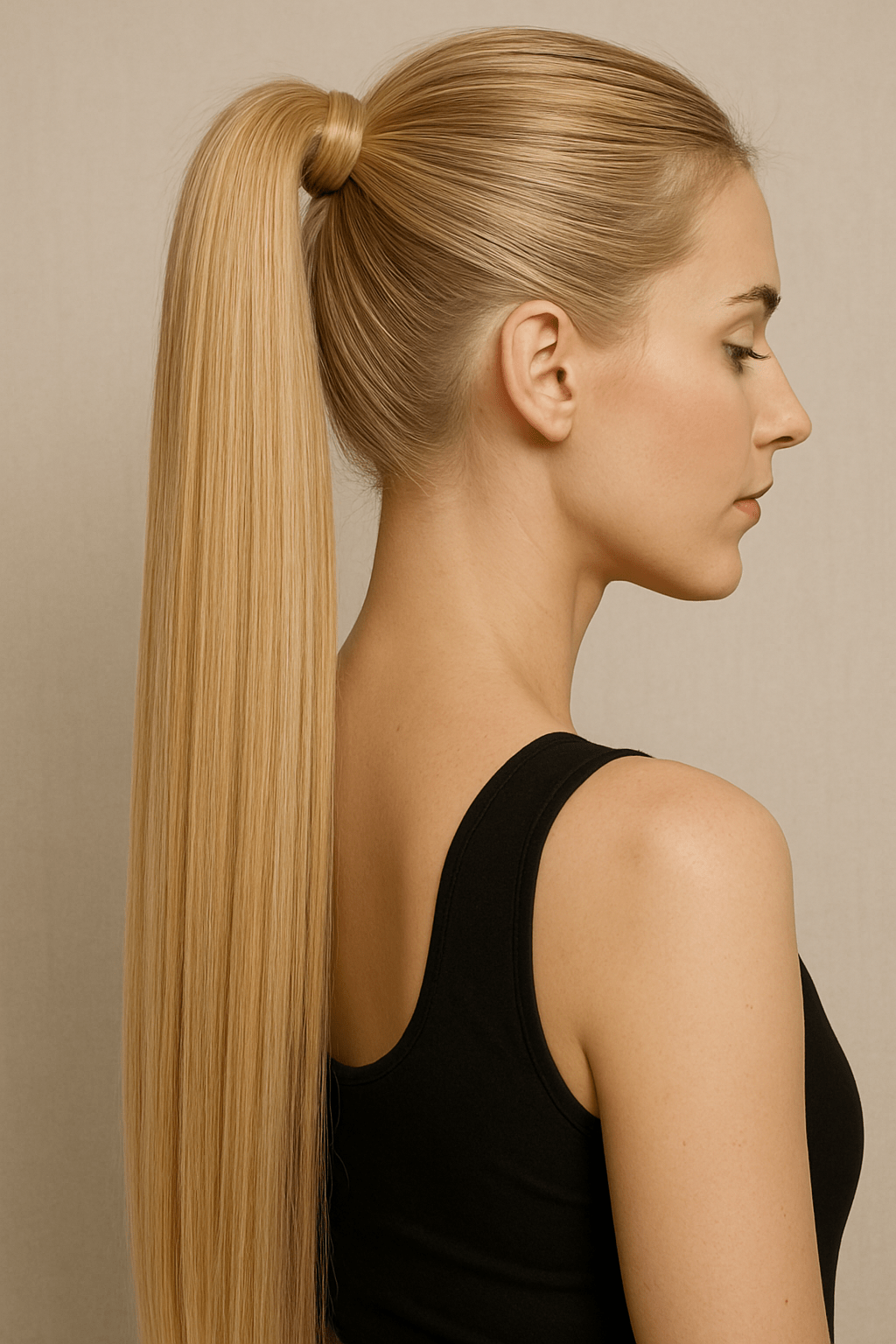 VIP PONYTAIL / Silky 24" (100 grams) 100% Human Hair