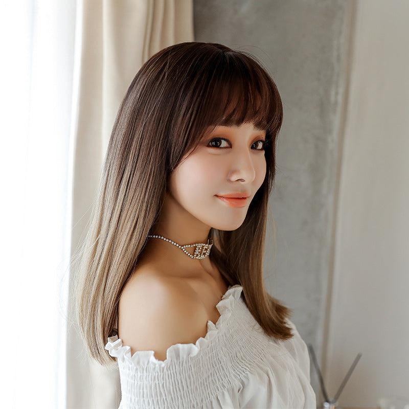 Fashion Realistic Long Straight Hair Wig