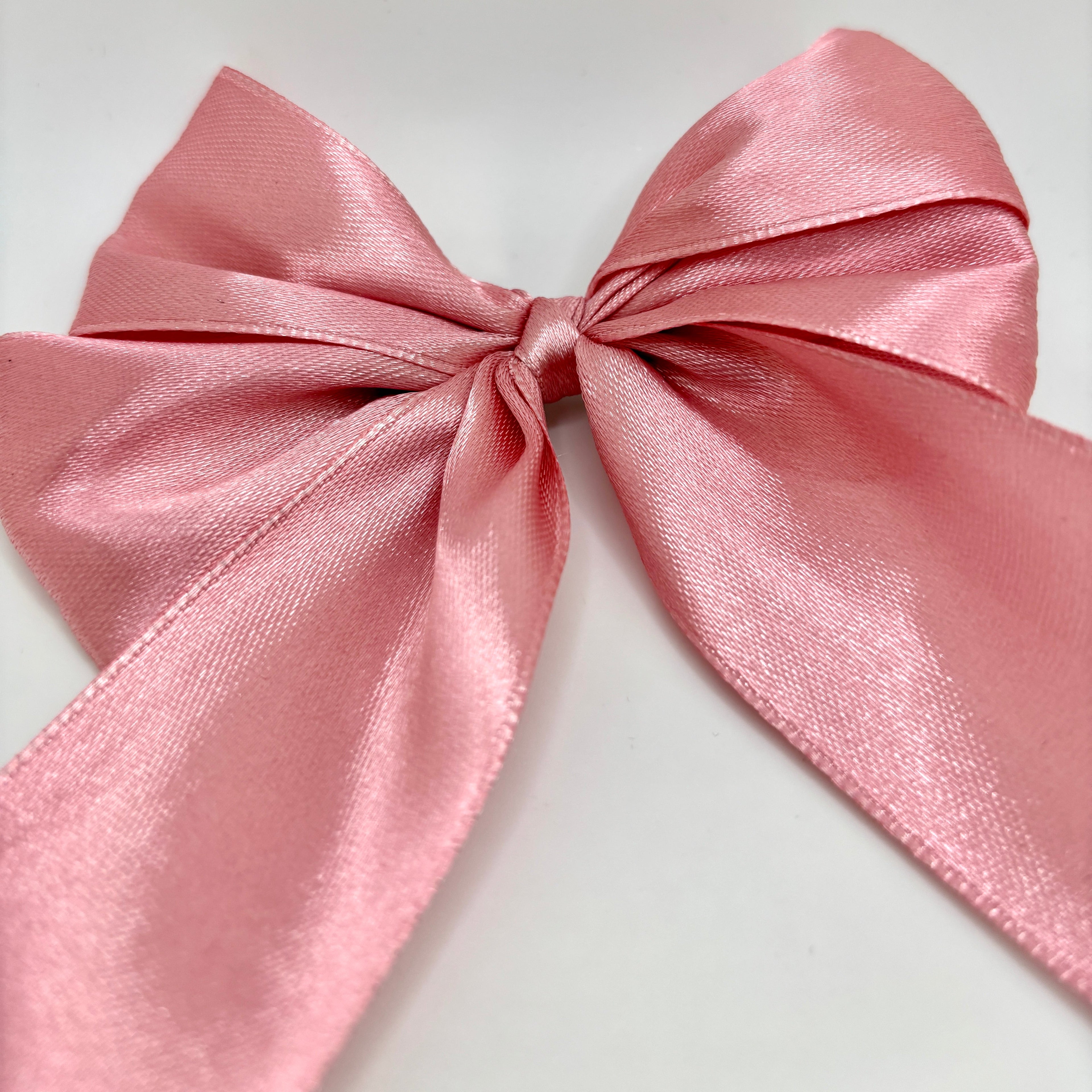 Pink Silk Double Bow