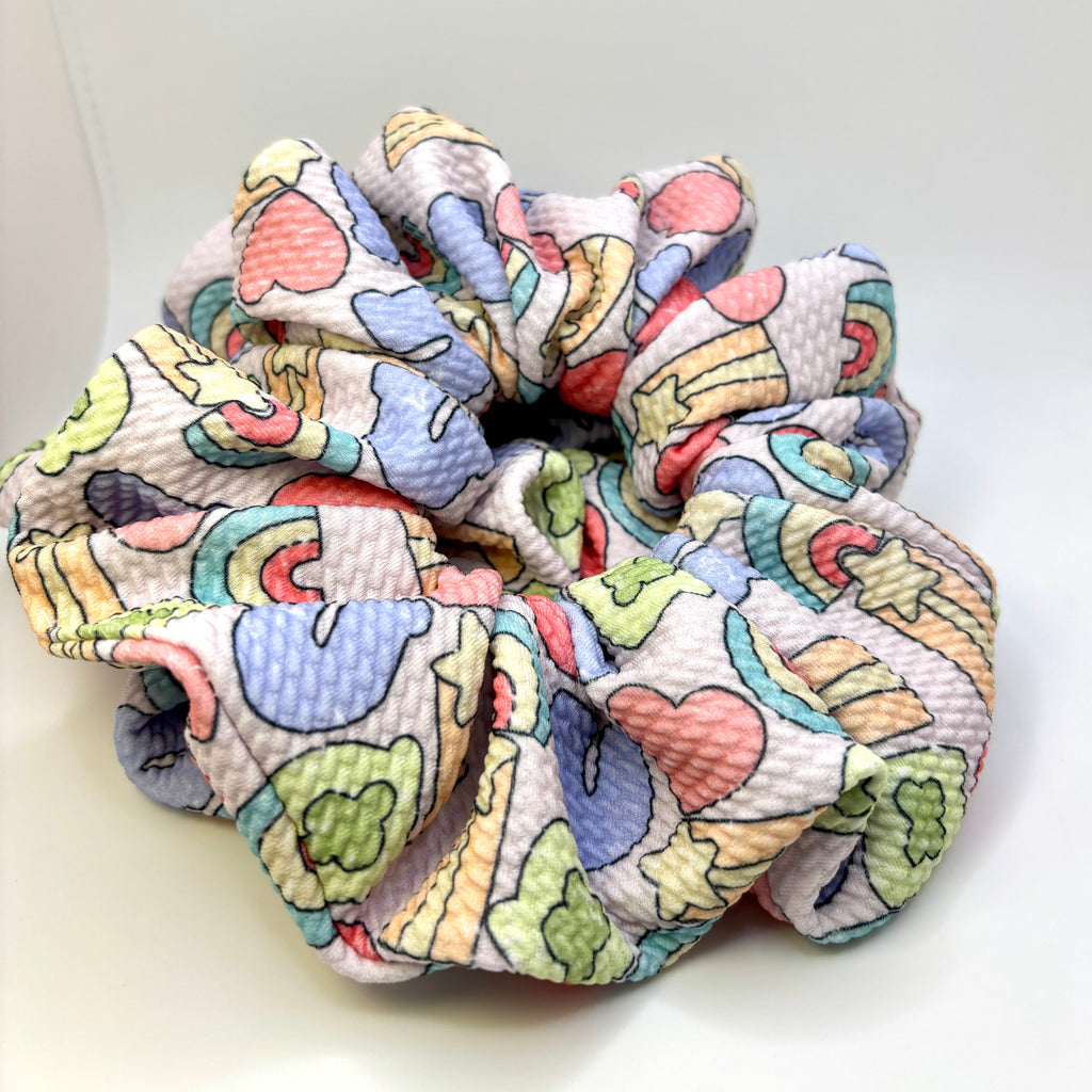 Pink Lucky Charms Bullet Scrunchie