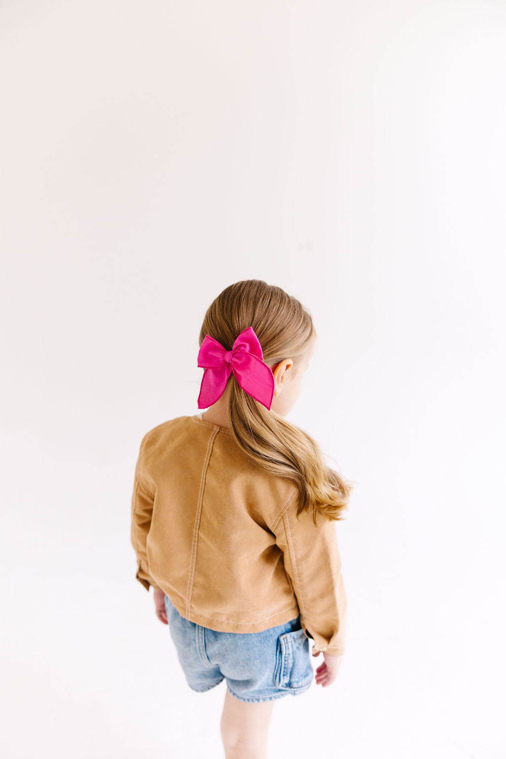 Blue Solid Medium Bow