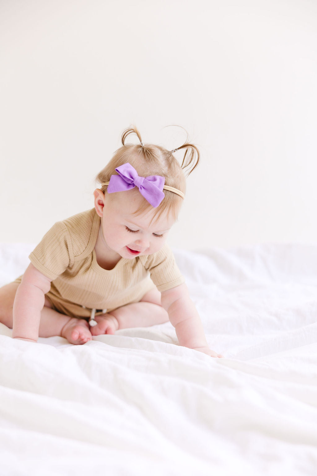 Blue Mini Pinwheel Bow