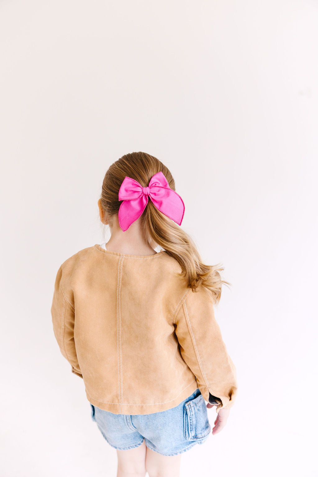 Blue Solid Medium Bow
