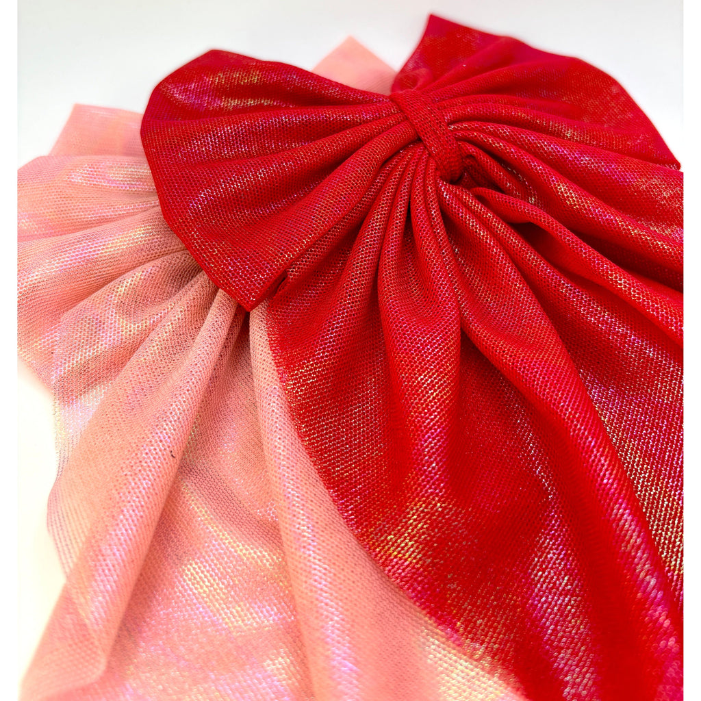 Pink & Red Long Tail Bow Set
