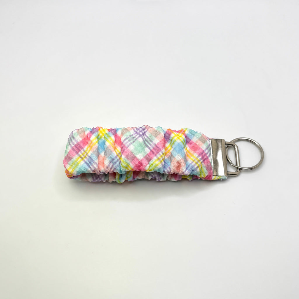 Plaid Easter Scrunchie Wristlet