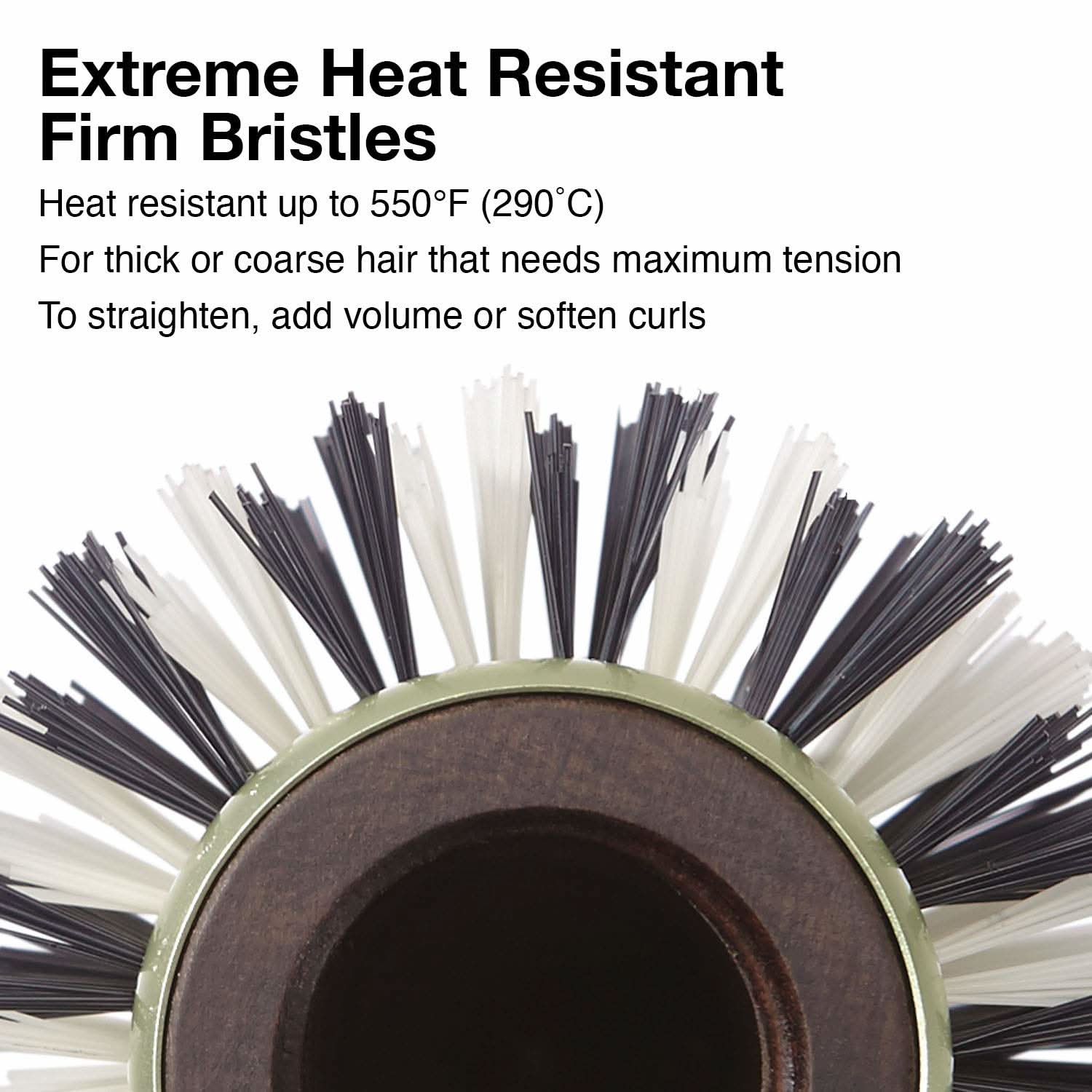 Olivia Garden Eco Ceramic Firm Bristles Round Thermal Hair Brush 2 1/8" - EC-26F