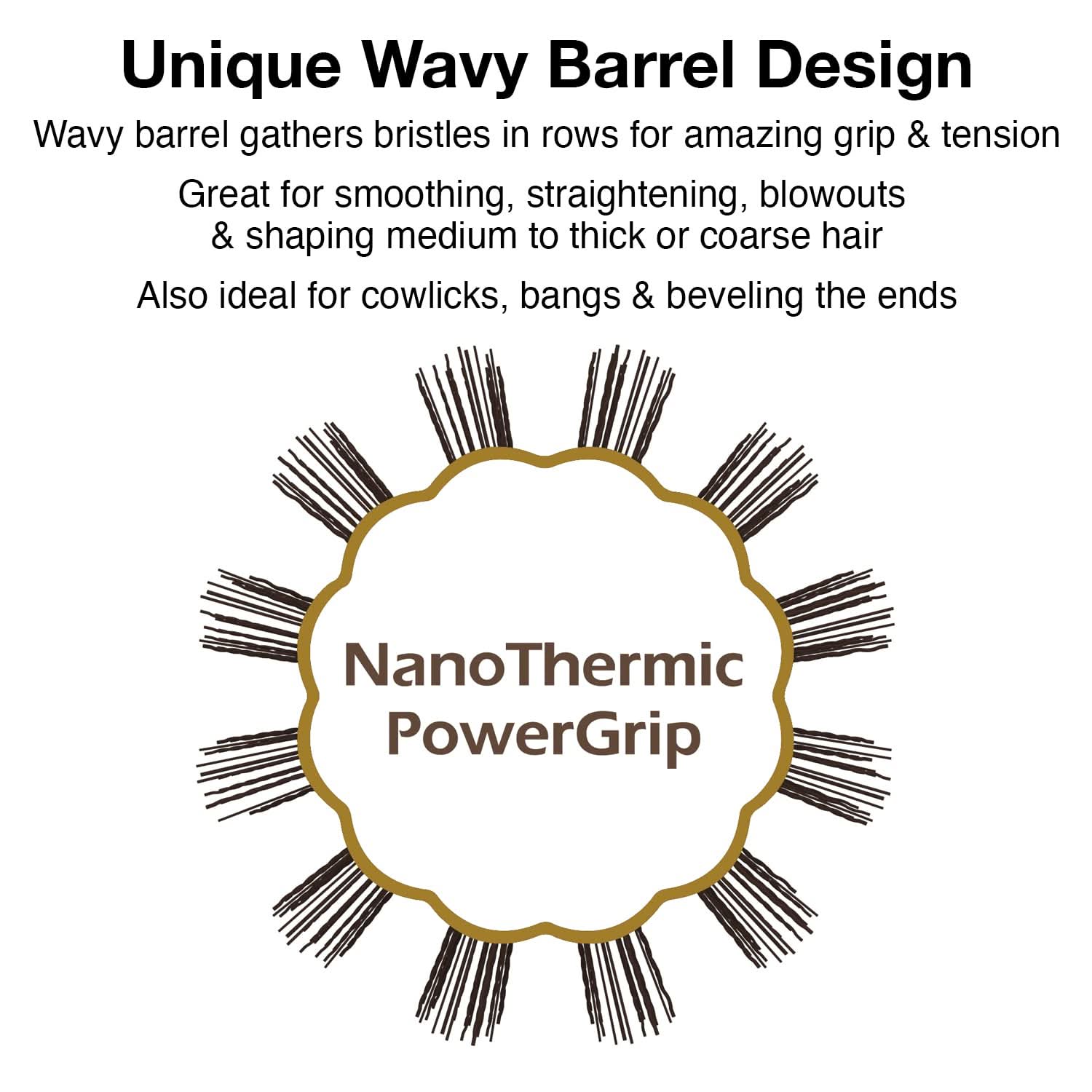 Olivia Garden NanoThermic PowerGrip Thermal Brush NT-G24 (1")
