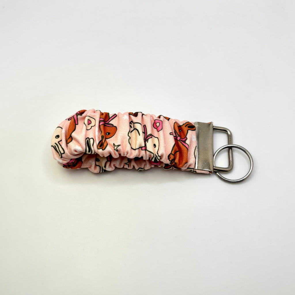 Chocolate Easter Bunny Scrunchie Wristlet