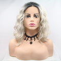 12" Lace Front Synthetic Wig, Mid-Length Wavy
