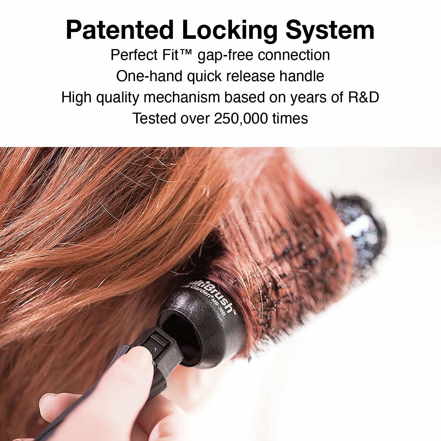 Olivia Garden Multi Brush Detachable Thermal Styling Brush 1 3/8" MB-36B