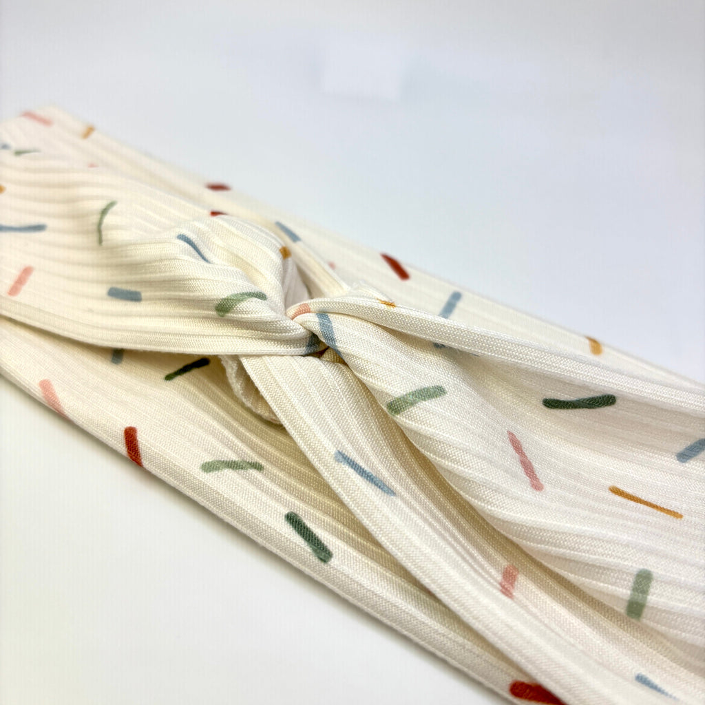 Sprinkles Ribbed Twist Knot Headband