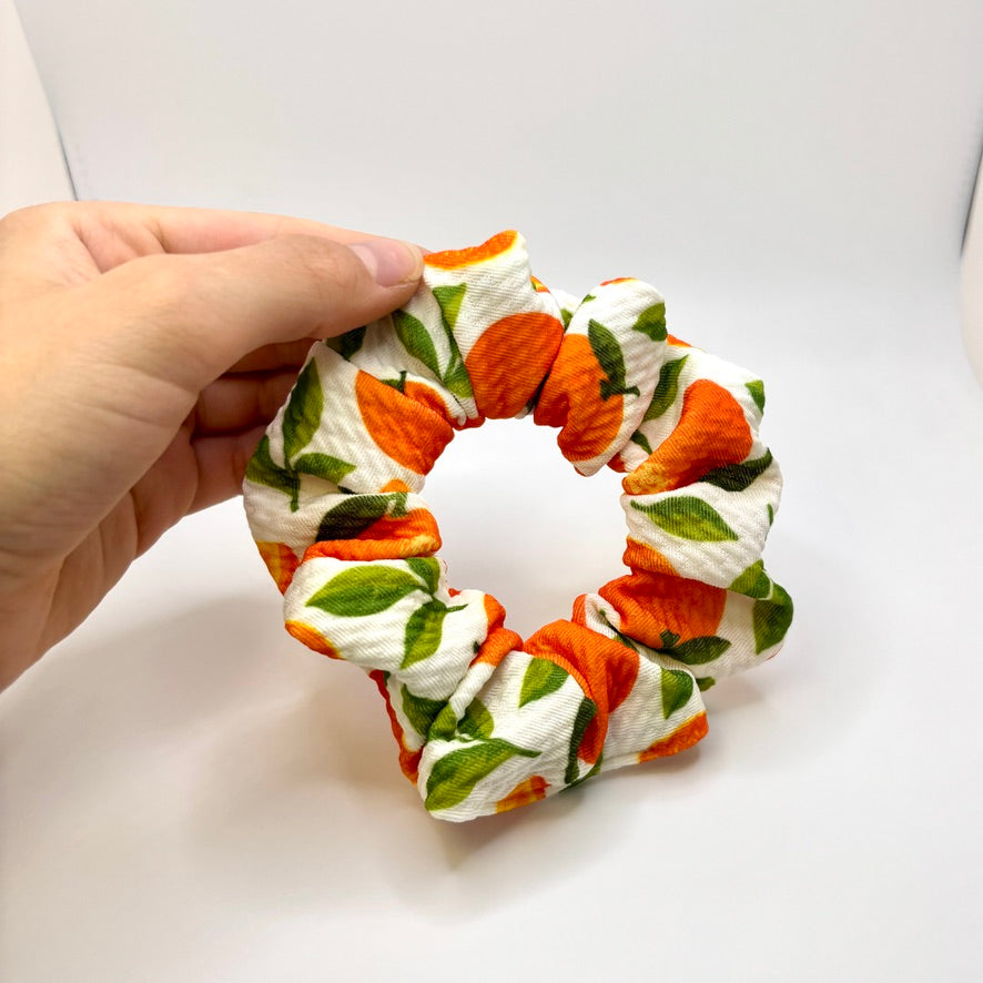 Mini Orange Summer Bullet Scrunchie