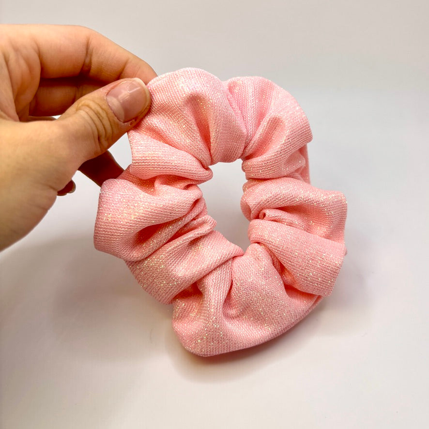 Mini Pink Sparkle Scrunchie