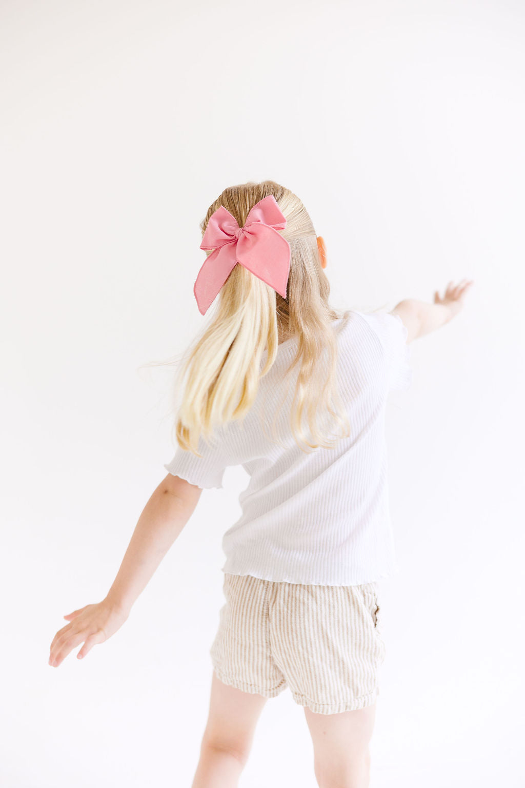 Red Solid Oversized Bow