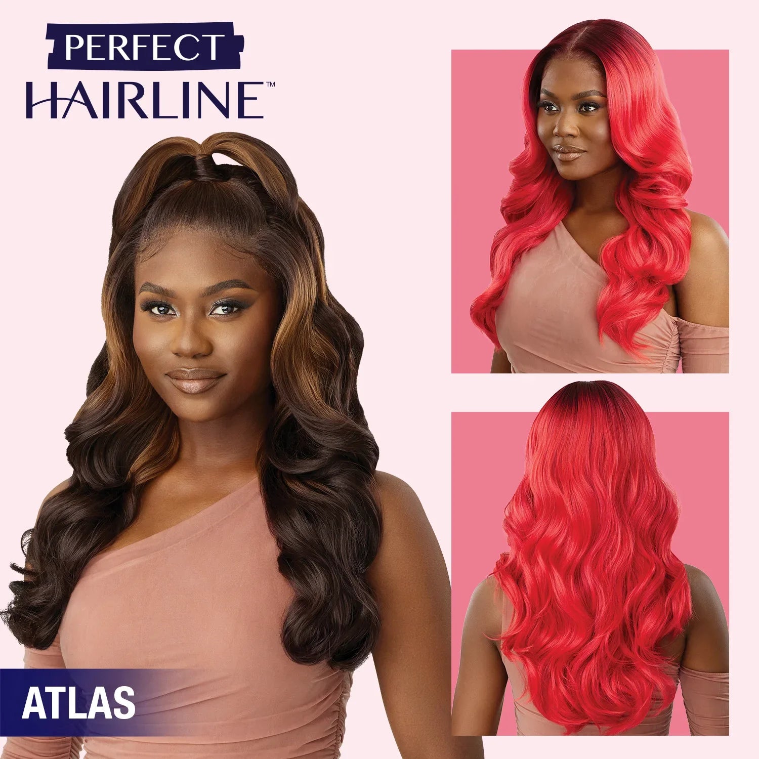 Outre Perfect Hairline Glueless Fully Hand-Tied 13X6 Lace Wig Atlas – Long Body Wave. Pre-Plucked, Natural Look