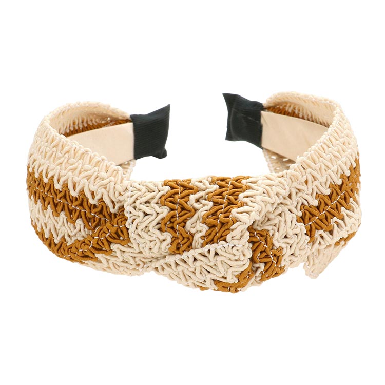 Zigzag Chevron Burnout Knot Headband