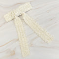 Luxe Beaded Pretty Bow Hair Clip
