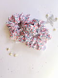 Baseball Hearts Regular Scrunchy