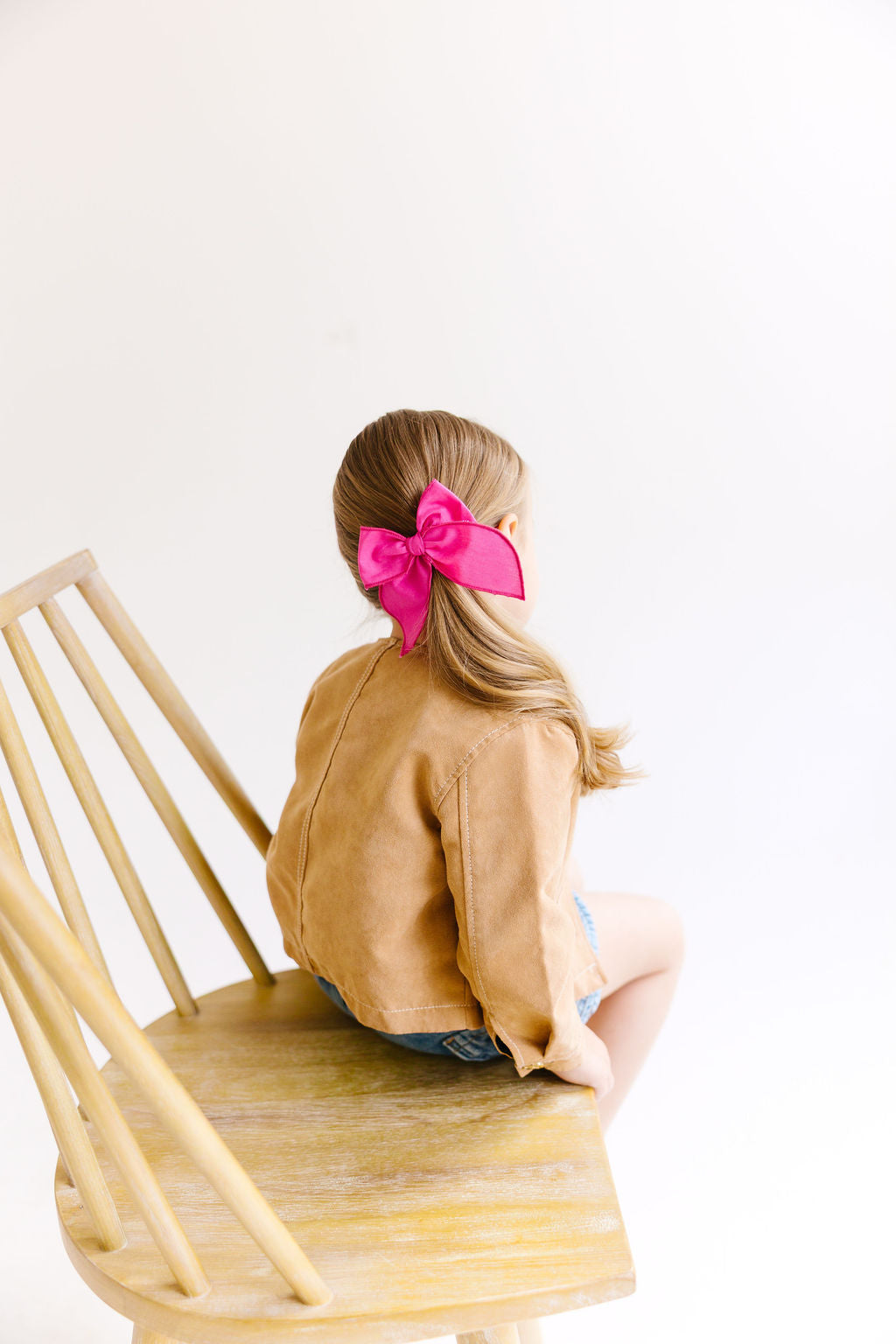 Pink Solid Medium Bow