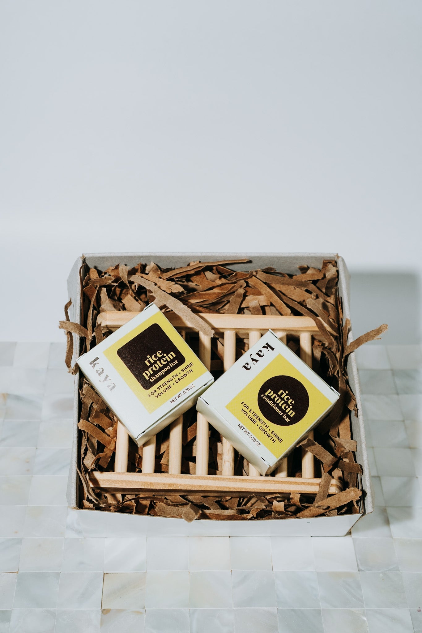 Rice Haircare Gift Set - Shampoo and Conditioner Bar