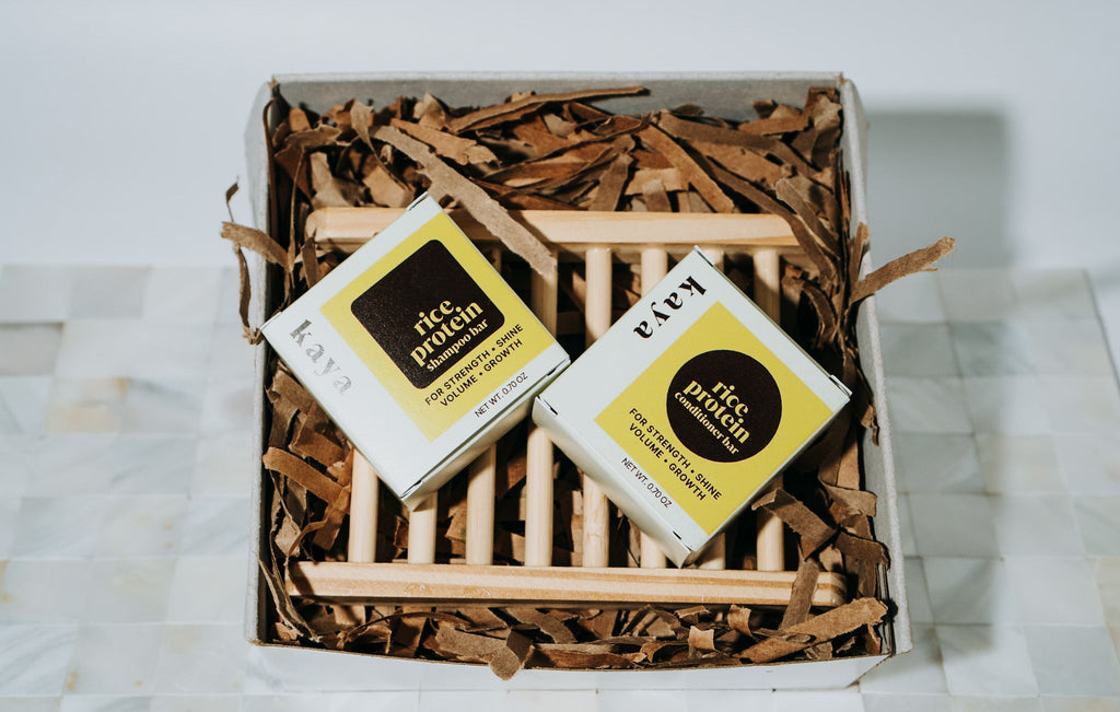Rice Haircare Gift Set - Shampoo and Conditioner Bar
