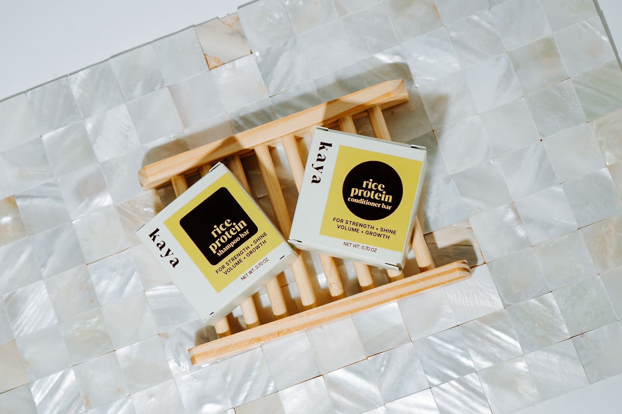 Rice Haircare Gift Set - Shampoo and Conditioner Bar