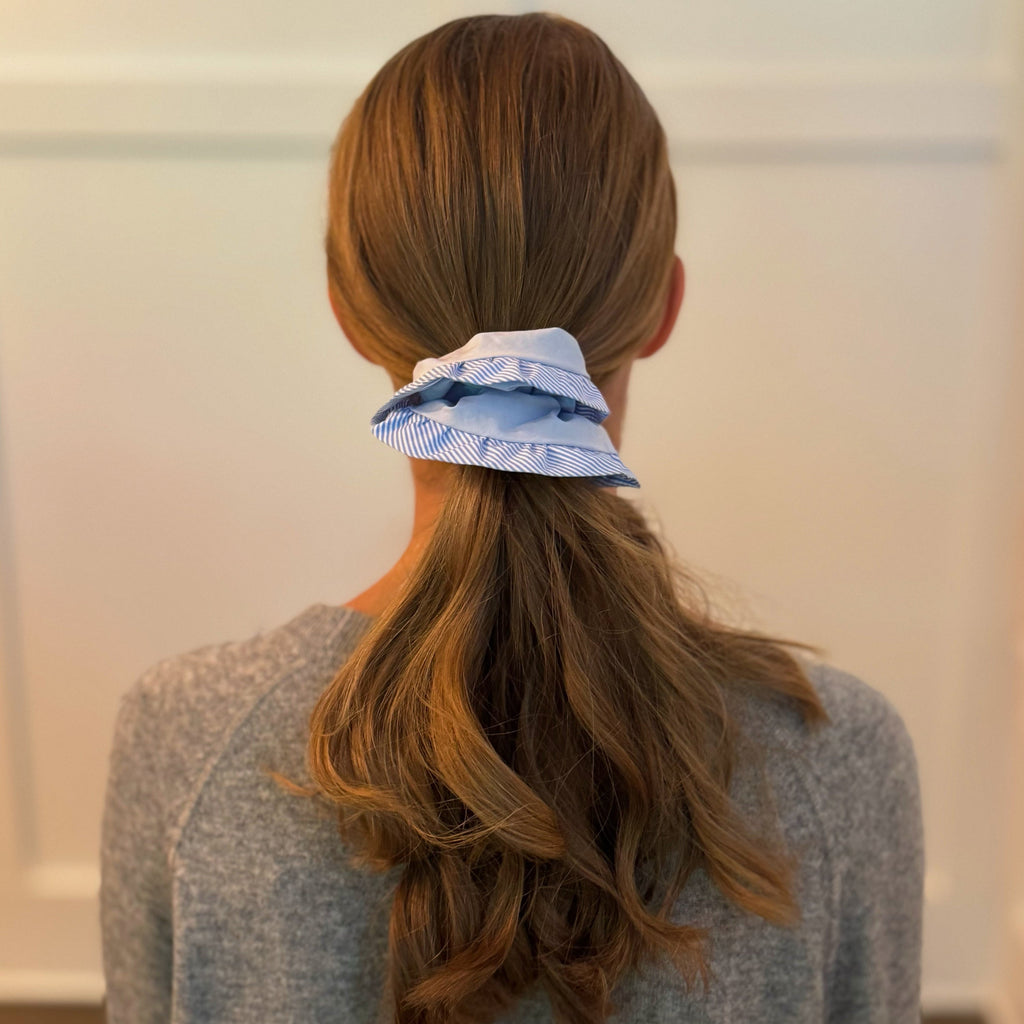 Dandy And Preppy Bordered Hair Scrunch