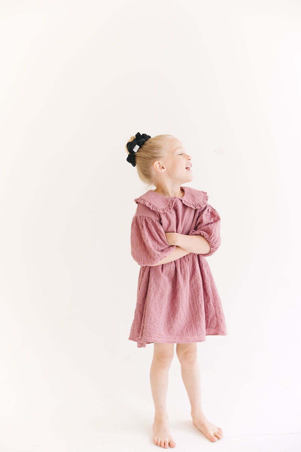 Pink Solid Oversized Scrunchy
