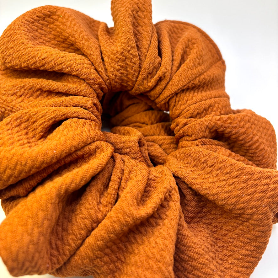 Rustic Orange Bullet Scrunchie