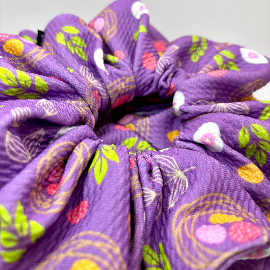 Purple Easter Egg Bullet Scrunchie