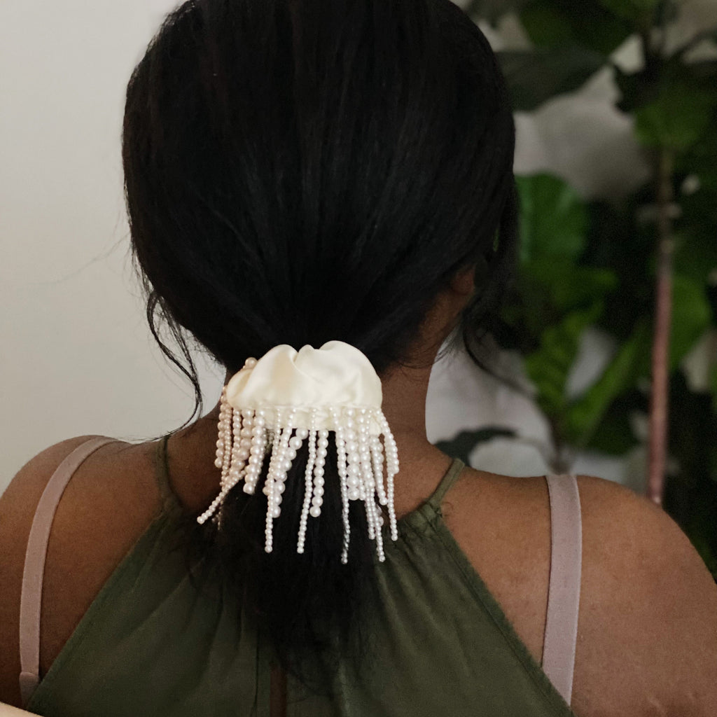Fringed By Hand Hair Scrunch