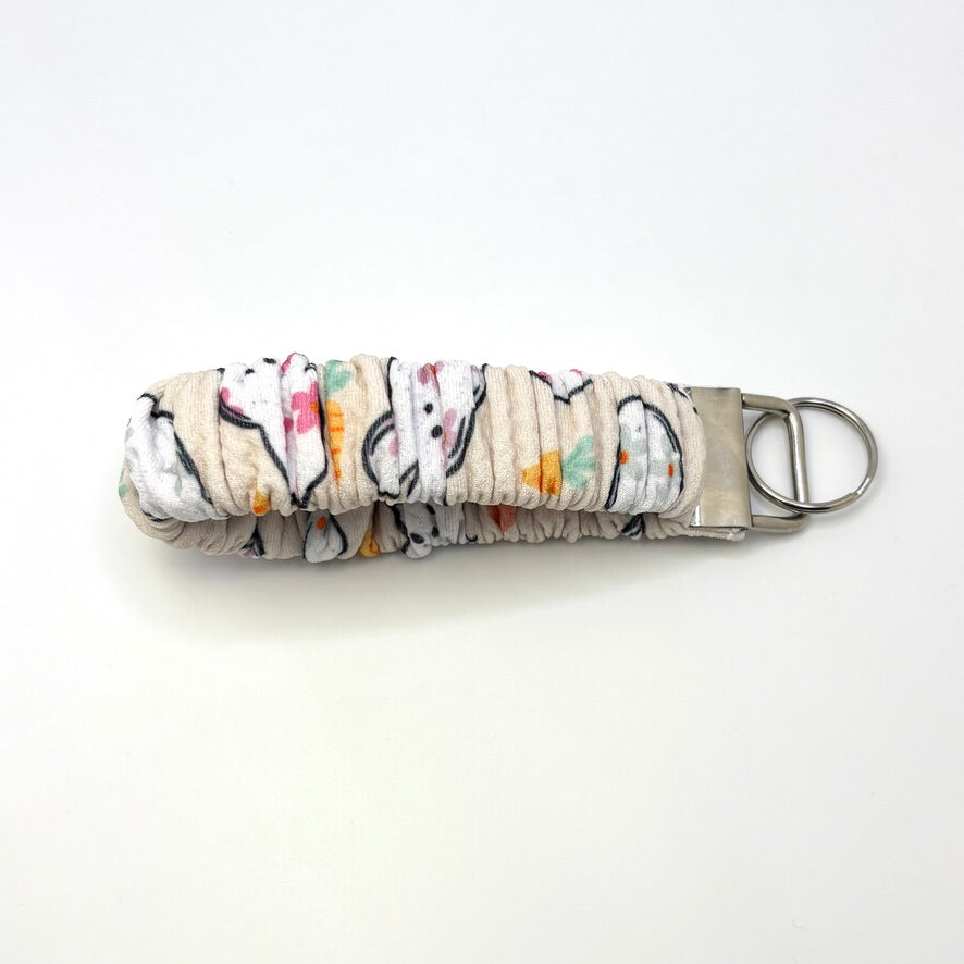 Floral Peep Easter Scrunchie Wristlet