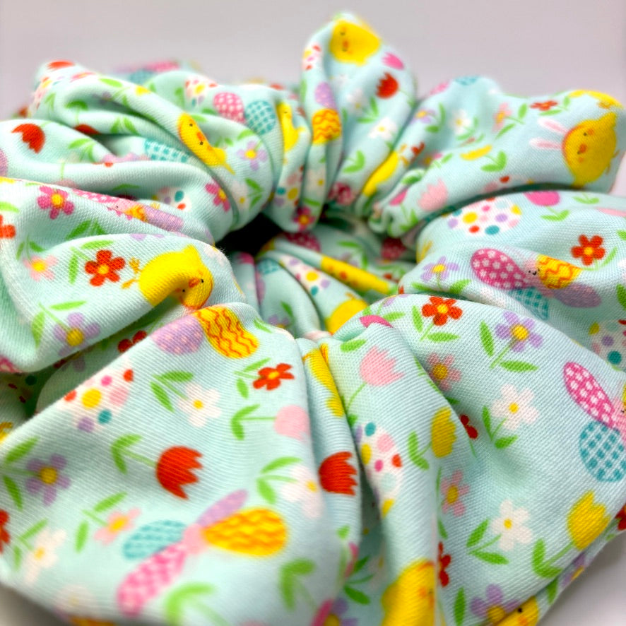 Ditsy Chicks Easter Scrunchie