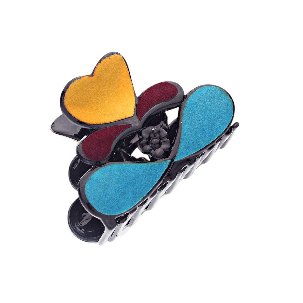 Felt Heart Hair Claw Clip