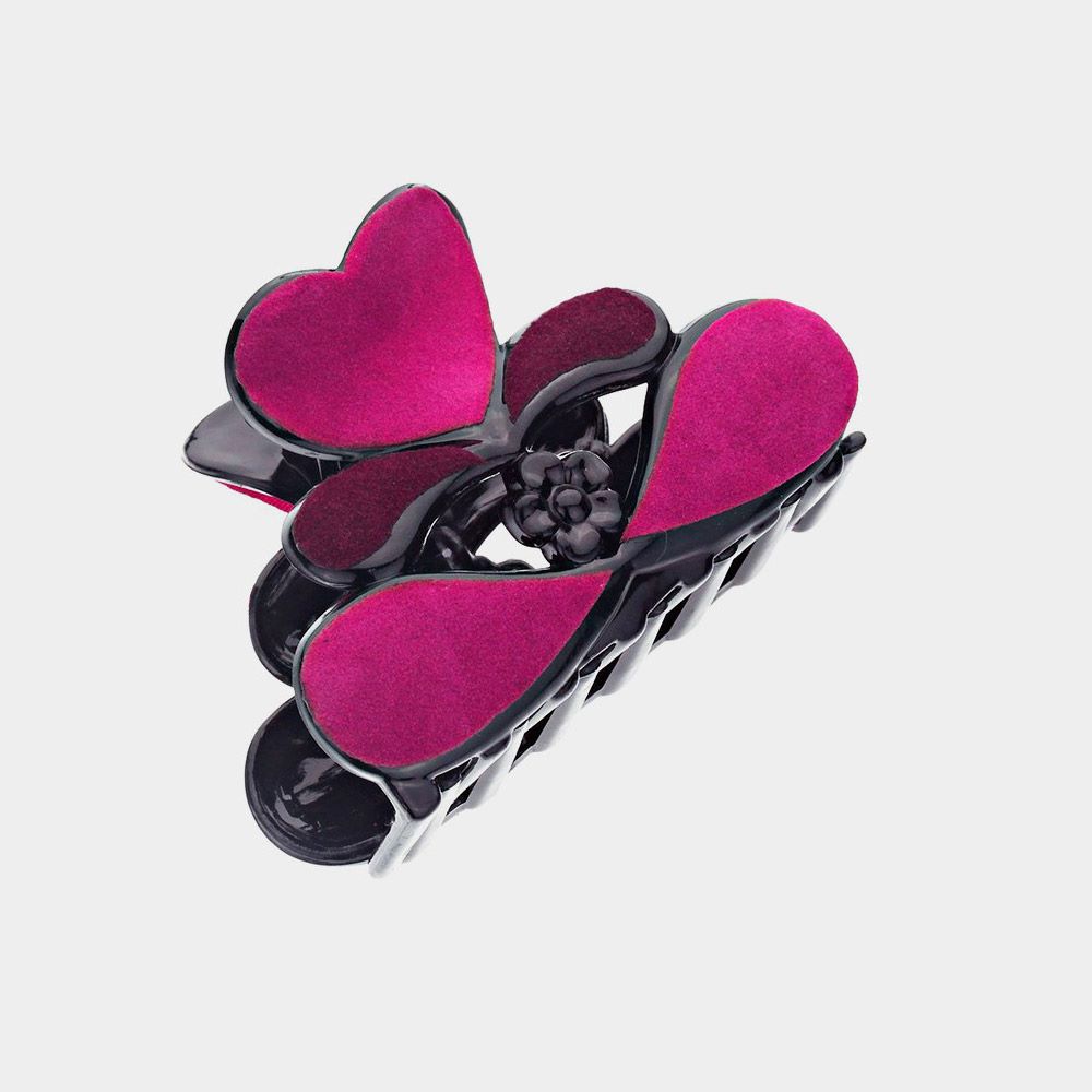 Felt Heart Hair Claw Clip