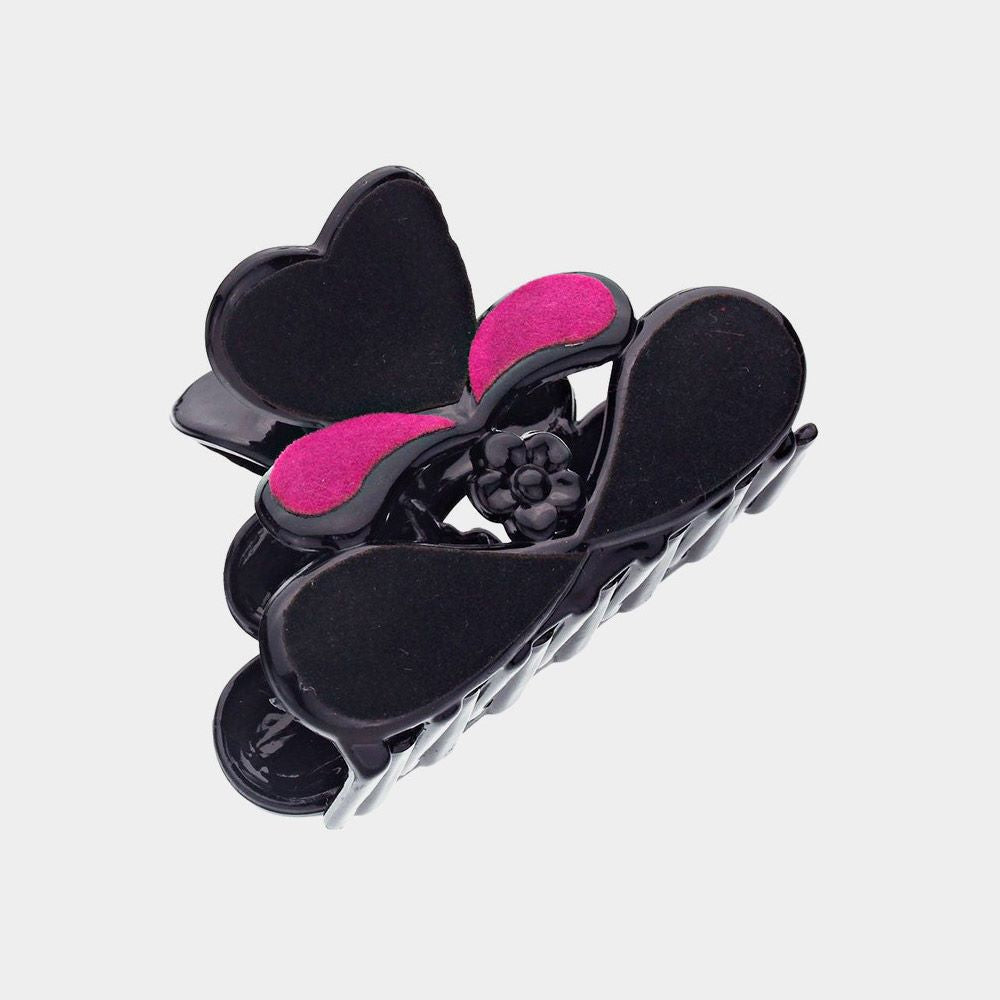 Felt Heart Hair Claw Clip